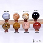2 Kilo Natural Untreated Multi Gems Healing Crystal Gems Sphere Ball Lot 8pc