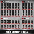 49pcs 3 8  Drive Deep And Shallow Impact Socket Set  Sae   Metric  Cr-v  6-point