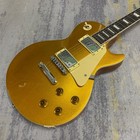 2010 Lp Traditional Gold Top Electric Guitar - Chrome Hardware - Solid Body