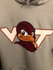 Nike Therma-fit Virginia Tech Hokies Gray Hoodie Size S  Ft  Hokiebird Mascot