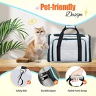 Pet Carrier Airline Approved  Expandable Foldable Soft-sided Dog Carrier  3 O   