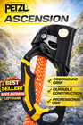 Petzl Ascension Left Hand Rope Ascender Climbing Handle Black Yellow Pro