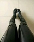 021 Latex Stocking Toes Socks Thigh High Stockings With Toes 0 4mm
