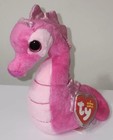 Ty Beanie Baby Majestic The Pink Seahorse  6 Inch  New Mwmts Stuffed Animal Toy