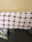 Hand Crocheted Couch Cover throw blanket 85 57