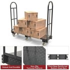 Narrow Aisle U-boat Platform Cart  Thick Steel Deck Durable Wheels 2000 Lb