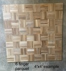 Parquet Teak Tiles 12   x12    Flooring  24 75 Sq Ft  New Old Stock  Amazing Find 