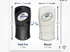 Dial Professional 16619 4 x5 13 x10 5  1 2 L Manual Dispenser - Gray  3 ct  New