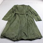 Vintage Military Raincoat Men 38 Green Nylon Army Trench Vietnam Era 1960s Dsa