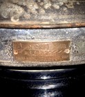 Early 40   s Perko  0 Marine Navigation Lantern Blue green Fresnel  Nice Patina  