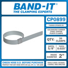 Band-it T30069 Tool   Cp0899  qty 20  2 Inch Galvanized Center Punch Clamps