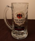Set Of 4 Bacardi Oakheart Smooth Spiced Rum Glass Mugs Heavy Beer Stein Barware