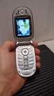 Motorola V551 - Blue And Silver   At t    Rare Vintage Flip Cellphone