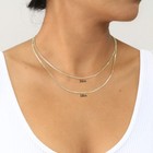 14k Yellow Gold 2mm Solid Curb Cuban Chain Link Mens Womens Necklace 22 
