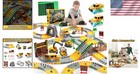 Creative 264 Pcs Diy Construction Race Track With Light-up Cars For Ages 3-9