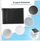 2000    Fire Water Proof Bag Upgrade 5 Layer Protection Silicone Coated Fiberglass