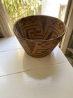 Large Antique Pima Native American Indian Basket Geometric