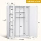 Wooden Broom Storage Closet Vacuum Cleaner Cabinet Storage With Tool Cabinet