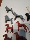 Lot Hollow Belly Plastic Vintage Dog Breeds 1950s-60s 15 Total 8 Diff Nice Shape