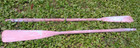 Vintage Wooden Old Blue Boat Oars Paddles Measure 66 
