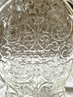Vintage Schenley Whiskey Decanter 32oz Glass Bottle Embossed Ornate Mcm Barware