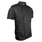 Chefscloset Men s Short Sleeve  william  Zipper Closure Chef Coat