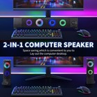 Wired Computer Speakers Desktop Usb Plugandplay Rgb Lighting Volume Knob