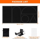 100  Blackout Curtains For Bedroom 118  X 57  Portable 118w X 57h  Black 