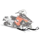 Polaris Snowmobile Oem Pro Float Snowmobile Ski  Black Qty 1  2880482