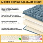 Upgrade Extra Large Haze Blue Bathroom Rug Set 3 Pieces Ultra Soft  Thick Abs   