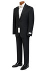 New Men s Black Calvin Klein Tuxedo With Flat Front Pants Two Button 46r 40w