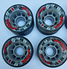 Radar Cayman 62mm Red Black Quad Roller Derby  Wheels Lot Of 8