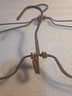 Pair Of Antique Vintage Metal Twisted Wire Clothes Coat Hanger Primitive 