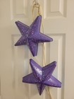 Vintage Ikea Smila Stj  rna Star Wall Lamps  Matching Pair Custom Lavender Purple