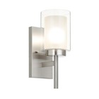 Xinbei Wall Sconces Brushed Nickel Modern Wall Light Bathroom Vanity Lights
