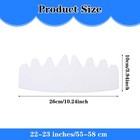 6 Pcs Black   White Baseball Cap Inserts  Felt Hat Shapers  Sweat Liners 22 -23 
