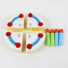 Melissa   Doug Birthday Cake Toy Pretend Play 4 Removable Pieces