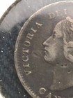 1897 Canada 5 Cents Small Silver Coin Fine Details Dmg