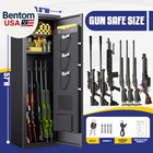 8-12 Gun Safe For Rifles And Pistols biometric Fingerprint Lock no Assembly Requ