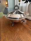 Fb Rogers Silver Co 1158 Silver Plated Footed Covered Dish Serving Bowl