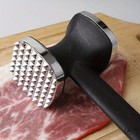 8 9-inch Double-sided Stainless Steel Meat Tenderizer Steak Hammer