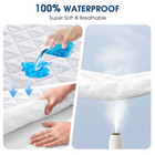 Extra Deep Waterproof Quilted Mattress Protector   360   Fitted Elastic Bed Cover
