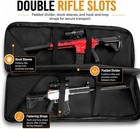 Double Rifle Case For 2 Scoped Rifles - Soft Tactical Gun Bag 32 36 42 48 Inch W