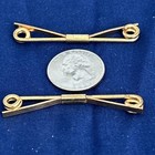 2 Vintage Tie Collar Bar Clips Unmarked
