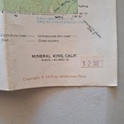 1979 Mineral King Quadrangle California Map Wilderness Press Vintage