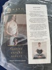 Maya Lumbini Crescent Zafu Meditation Cushion Organic -black New Nip