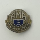 Vintage Ama American Motorcycle Assoc 3 Year Member Pin Robbins Co Attleboro 
