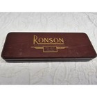 Ronson Premier Varaflame Limited Edition No   666 Gold Tone Lighter Wooden Case