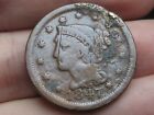 1847 Braided Hair Large Cent Penny- Vg fine Details