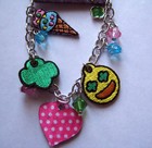 Cute Girl Scout Soft Mini Multi-patch Charm Bracelet Trefoil Jewelry Leader Gift